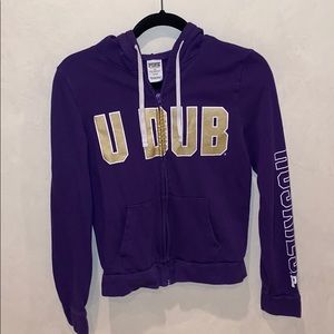 PINK University of Washington Zip Up (S)